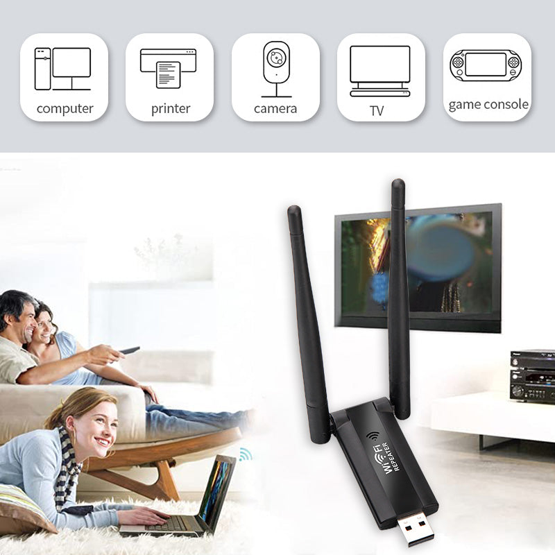 🔥HOT SALE 50% OFF🔥 USB WiFi Signal Booster – Extends 2.4GHz Network, Up to 300Mbps – Compact, USB Powered – Plug & Play for Home, Office & Travel! 📶✨