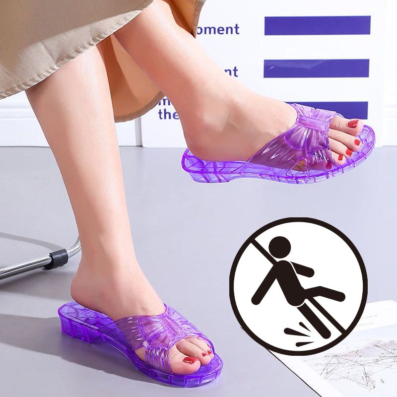 🔥2025 New Arrival🔥 Women’s Non-slip Anti-odor Crystal Jelly Slippers