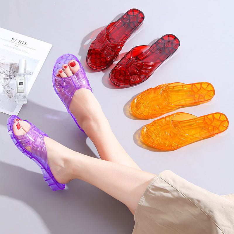 🔥2025 New Arrival🔥 Women’s Non-slip Anti-odor Crystal Jelly Slippers