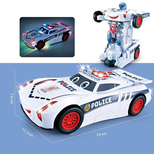 ⏳Limited-time 50% off⏰Electric Universal Deformation Police Toy Car🎁Best Gift For Kid🥳
