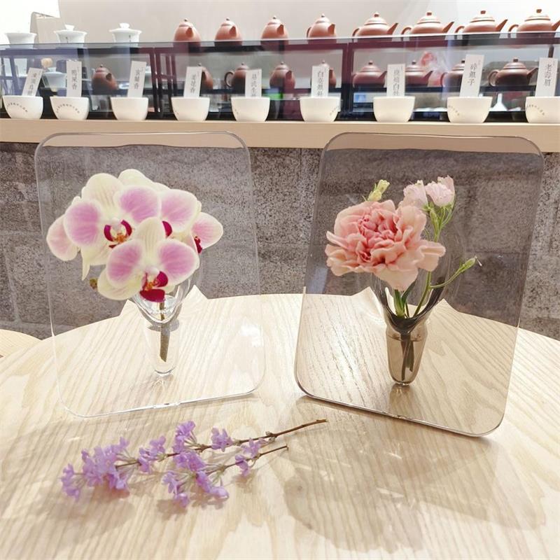 ⏳Time-Limited Special⏰Photo Frame Shaped Clear Flower Vase – Nordic Style, Acrylic, Desktop Decor ✨