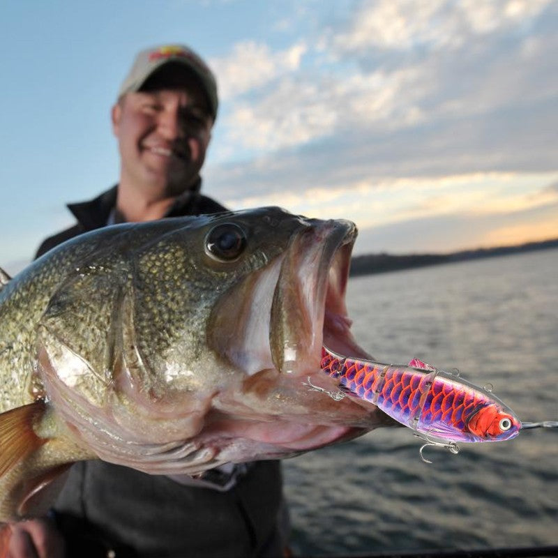 🔥50% off🐟Multi-jointed robotic fishing lure with LED⚡️Buy once, use again and again❗️