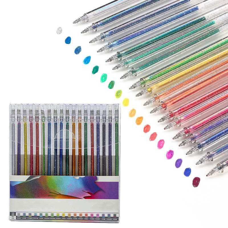 ⏳Last Day Special Price:£6.99!!!💥🎁Glitter Gel Pen Set – Smooth Writing 🎨
