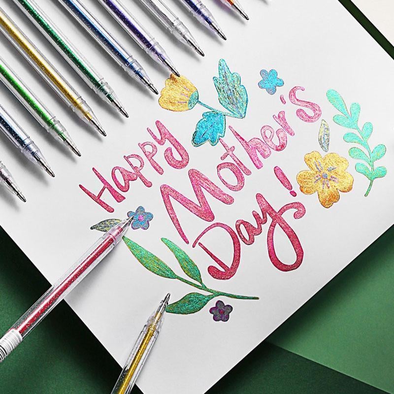 ⏳Last Day Special Price:£6.99!!!💥🎁Glitter Gel Pen Set – Smooth Writing 🎨