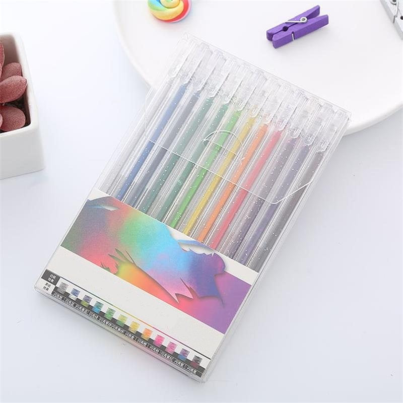 ⏳Last Day Special Price:£6.99!!!💥🎁Glitter Gel Pen Set – Smooth Writing 🎨