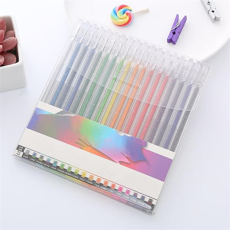 ⏳Last Day Special Price:£6.99!!!💥🎁Glitter Gel Pen Set – Smooth Writing 🎨