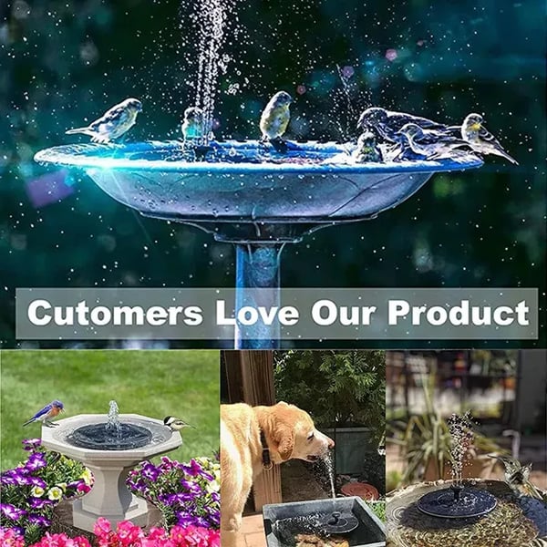 ⏳Time-Limited Special⏰Compact Solar Bird Fountain Pump – Keep Your Garden Alive! 🐦️