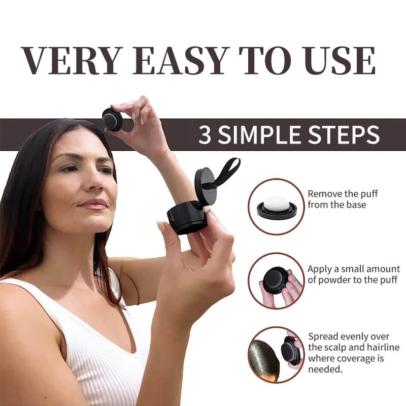 🥳2026 BESTSELLER🥾 Hairline Powder – 48-Hour Longevity, Clump-Free – Covers Roots, Gray Hair & Highlights – 12 Shades – Mirrored Travel Kit! 🛡️💨