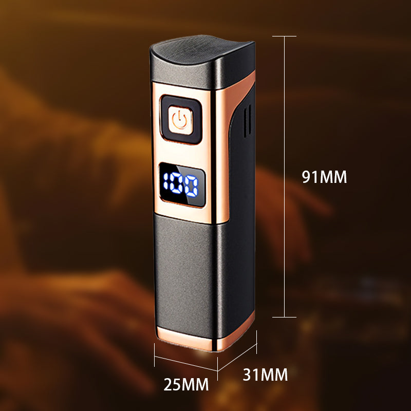 🎅🎁Christmas gifts 🎊Rechargeable & Refillable Cigar Torch Lighter with LED Display