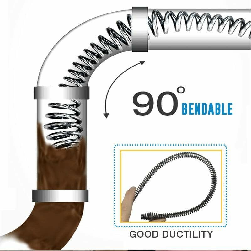 🚿 60% OFF! 🎉 Electric Spring for Drain Cleaner – Powerful, Flexible & Lightweight 🪠📦