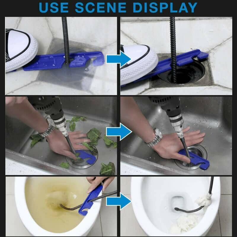 🚿 60% OFF! 🎉 Electric Spring for Drain Cleaner – Powerful, Flexible & Lightweight 🪠📦