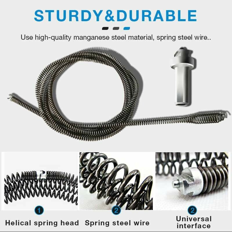 🚿 60% OFF! 🎉 Electric Spring for Drain Cleaner – Powerful, Flexible & Lightweight 🪠📦