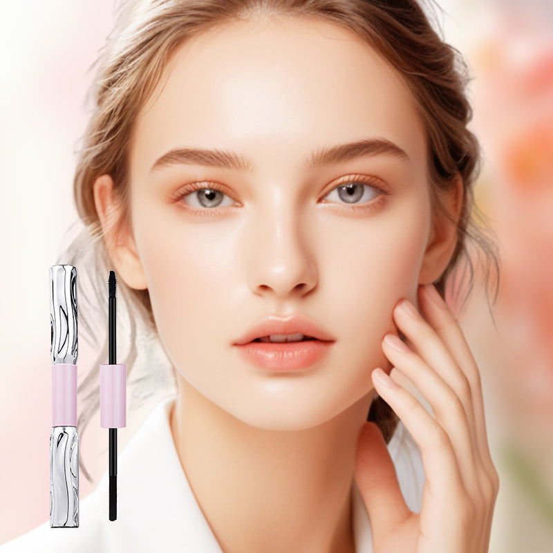 ✨50% OFF NOW! 2-in-1 Dual-Ended Mascara – Long-Lasting Volumizing & Lash Curling Mascara, Waterproof Smudge-Proof for Thick, Lifted Eyelashes