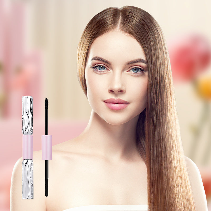 ✨50% OFF NOW! 2-in-1 Dual-Ended Mascara – Long-Lasting Volumizing & Lash Curling Mascara, Waterproof Smudge-Proof for Thick, Lifted Eyelashes