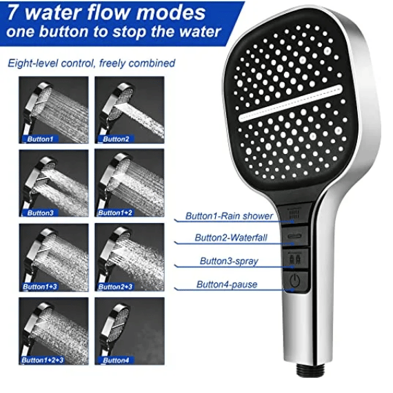 🔥2026 Hot Sale 50% OFF💝✨8-speed Oversized Panel Pressurized Shower Head