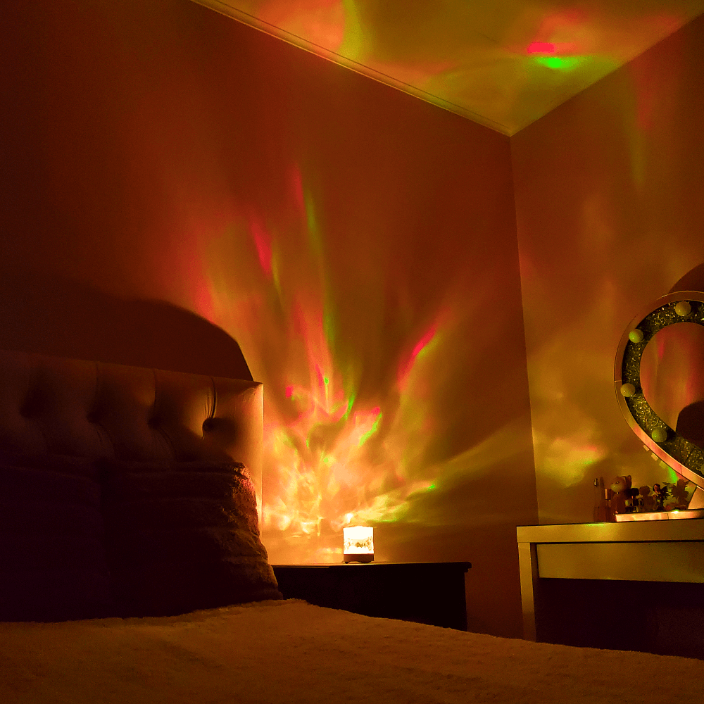 🎁 Christmas Gift Ideas🎄 ROTATING WAVE PROJECTOR - Dynamic Ocean Effect, 16 Changing Colours, Perfect for Baby Care and Bedroom Decor 🌙🚤💫