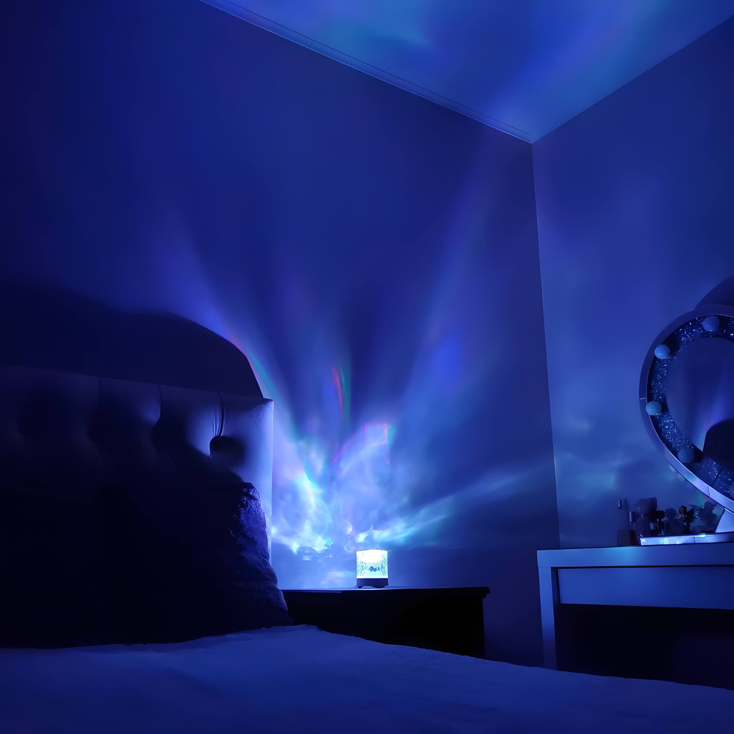 🎁 Christmas Gift Ideas🎄 ROTATING WAVE PROJECTOR - Dynamic Ocean Effect, 16 Changing Colours, Perfect for Baby Care and Bedroom Decor 🌙🚤💫