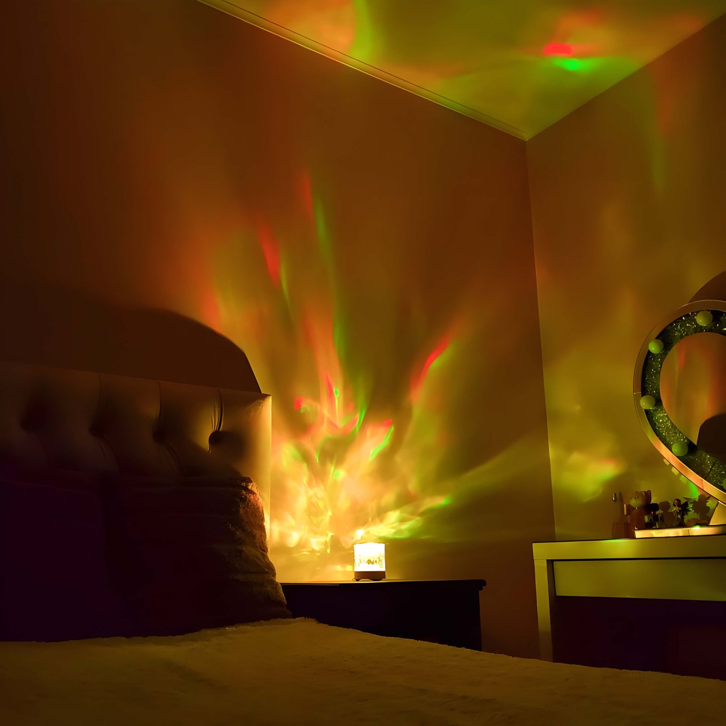 🎁 Christmas Gift Ideas🎄 ROTATING WAVE PROJECTOR - Dynamic Ocean Effect, 16 Changing Colours, Perfect for Baby Care and Bedroom Decor 🌙🚤💫