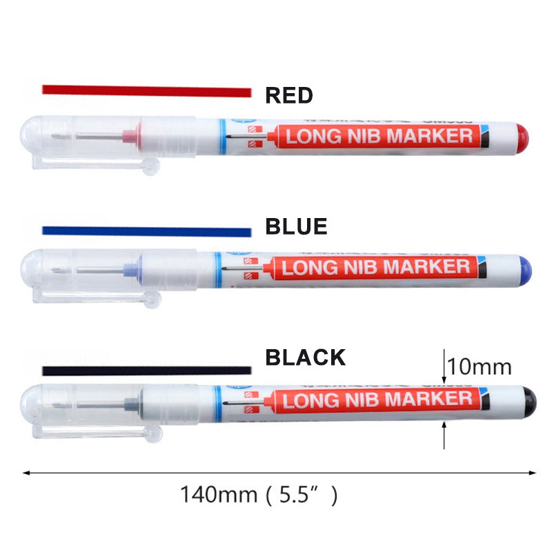 🔥Practical Gifts - Multi-purpose Woodworking Long Nib Marker