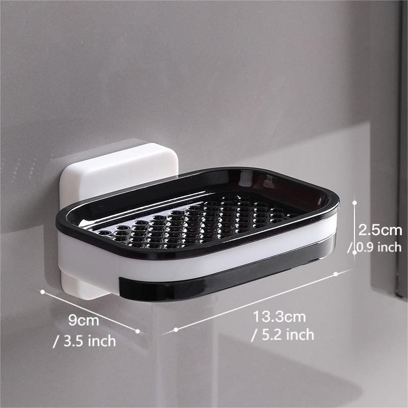 🧼✨ Wall-Mounted Soap Dish – 50% OFF! 5-second install, double drainage, no drilling – keeps soap dry & lasts longer. 💪