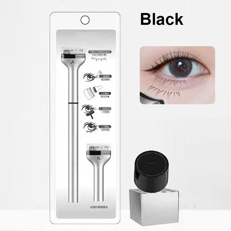 🎁 🌸💕2-in-1 Waterproof Eyeliner & Lower Eyelash Stamp Artifact Set with Individual Liquid Eyeliner (100% off)