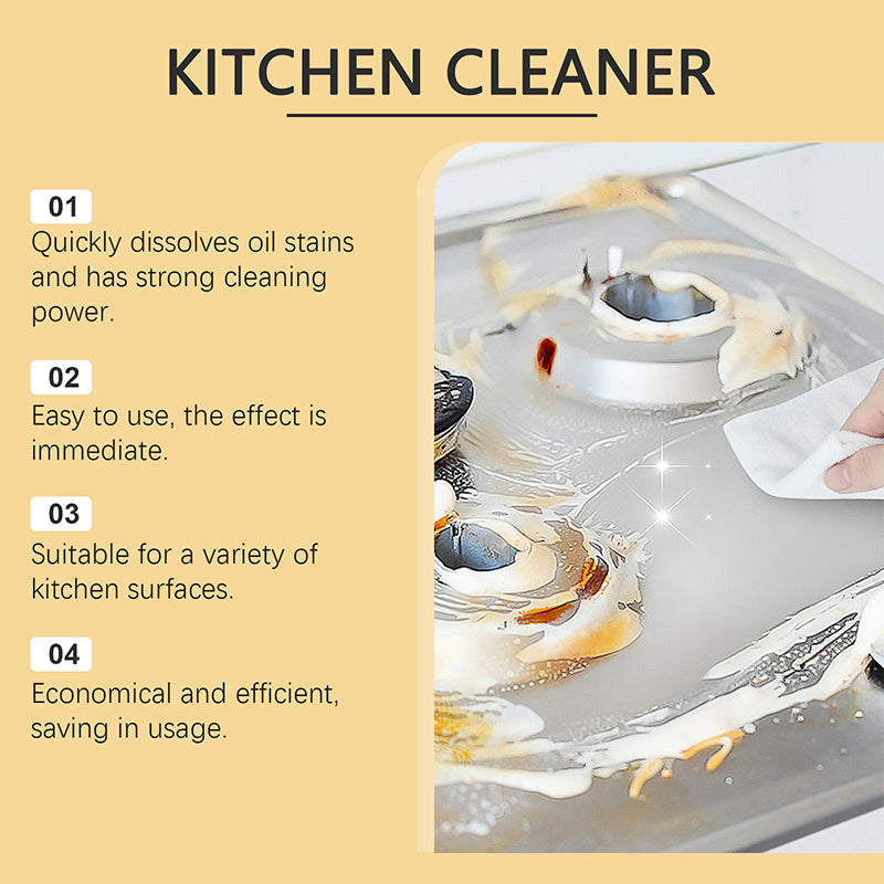 🧼 Effective grease-removing spray for the kitchen – Dissolves grease like magic! ✨🔥 Just one spray, no scrubbing – your kitchen stays spotless. 💪🍳