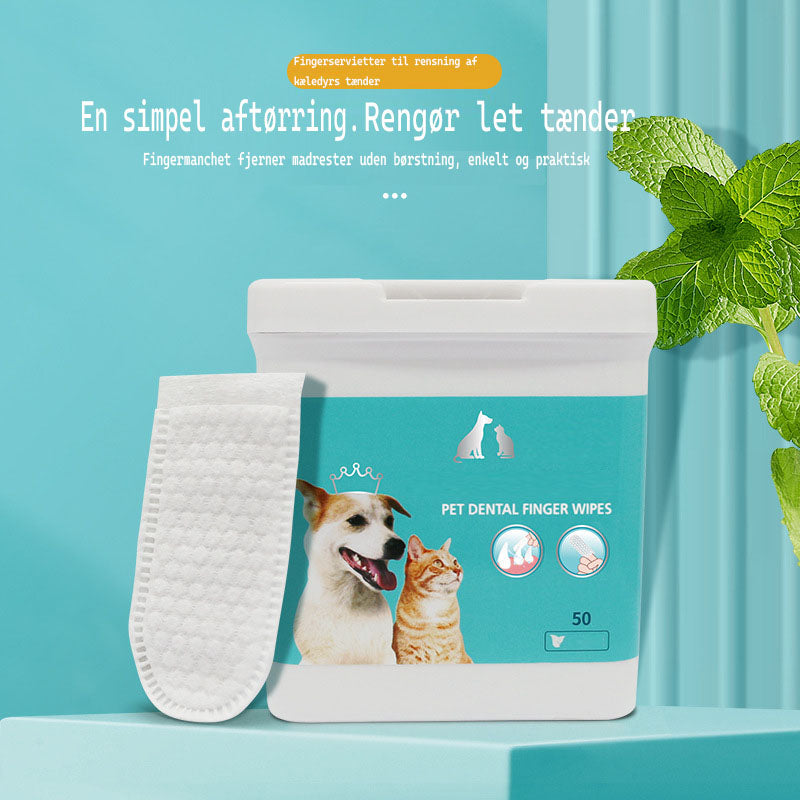 🥳HOT SALE🥳💞10K+ SOLD! Pet Finger Wipes – From £8.99! 50 PCS, gentle & mint fresh. Healthy pet teeth – grab yours! ✅