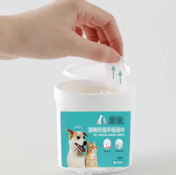 🥳HOT SALE🥳💞10K+ SOLD! Pet Finger Wipes – From £8.99! 50 PCS, gentle & mint fresh. Healthy pet teeth – grab yours! ✅