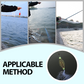 Fishing Gill Net with Spring Bait Trap