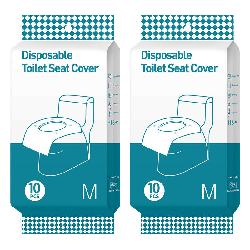 🔥 Limited Time Half Price - No Peel Adhesive Disposable Toilet Cover
