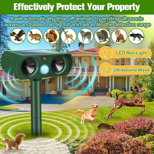🥳HOT SALE🥳💞49K+ SOLD! Animal Repeller – From £19.99! Solar, ultrasonic & weatherproof. Pest-free garden – grab yours! ✅