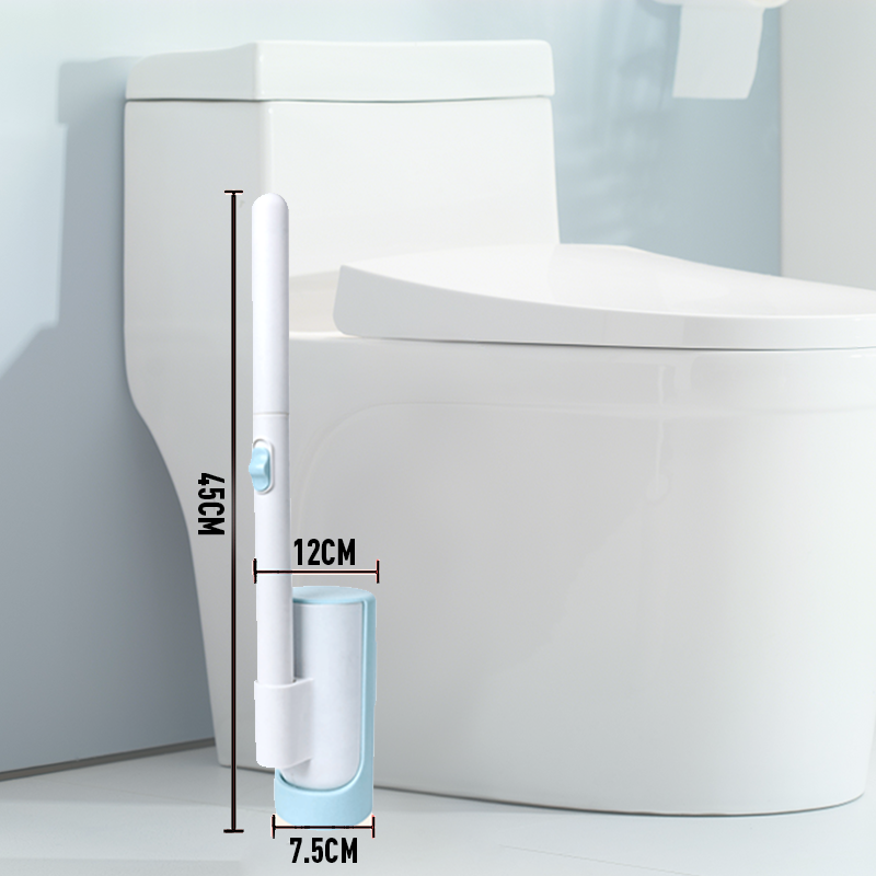 Replaceable Head Wall-Mounted Toilet Brush Set
