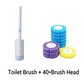 Replaceable Head Wall-Mounted Toilet Brush Set