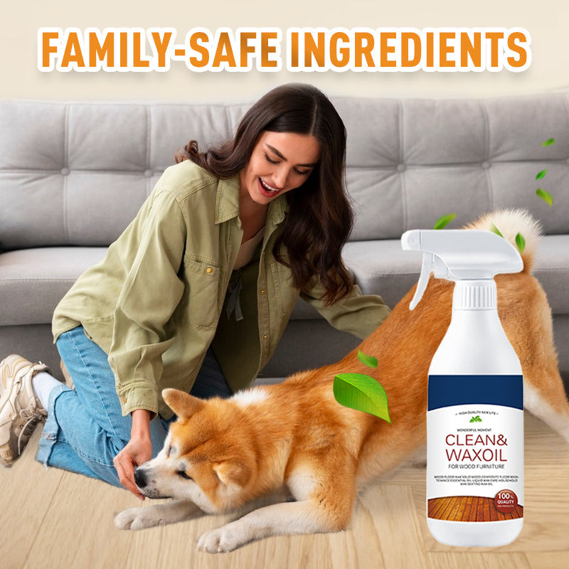 ✨Limited Time 50% Off - Wood Floor Cleaning and Polishing Spray