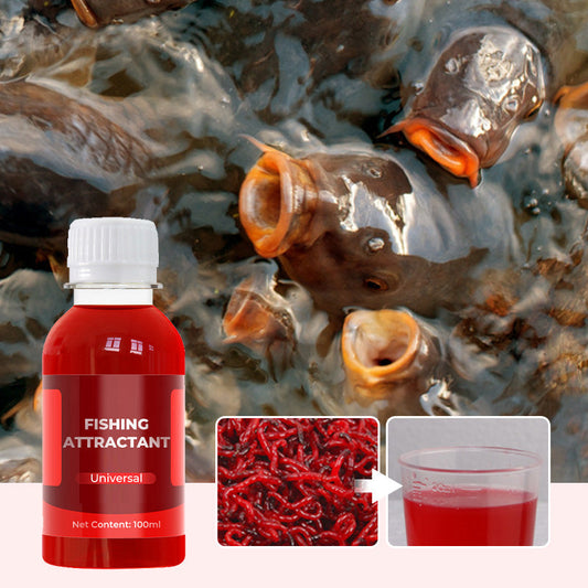 Concentrated universal liquid bait with red worm - attractant for anglers