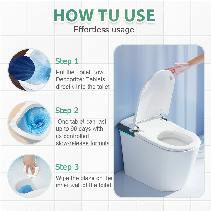 🌸Buy 2 Get 1 Free🌸Toilet Bowl Deodorizer Tablets with Fresh Aroma (1 tablet = 3 regular tablets) 🚽🧼