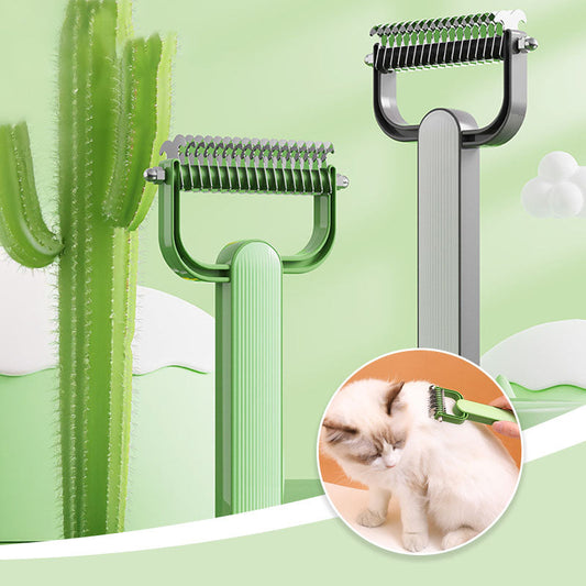 Stainless Steel Pet Comb for Shedding & Detangling