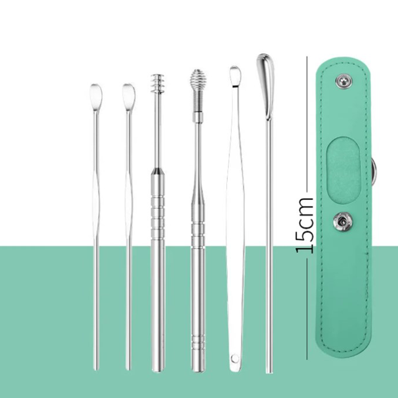 📢50% off for a limited time only📢Portable 6-piece stainless steel ear piercing kit - Spiral ear tool✨
