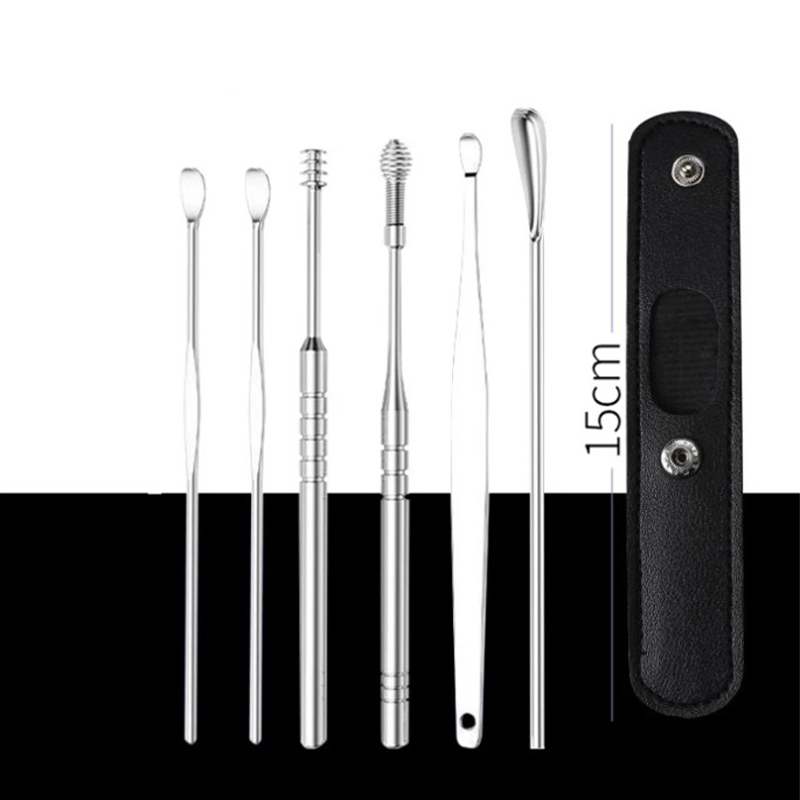 📢50% off for a limited time only📢Portable 6-piece stainless steel ear piercing kit - Spiral ear tool✨