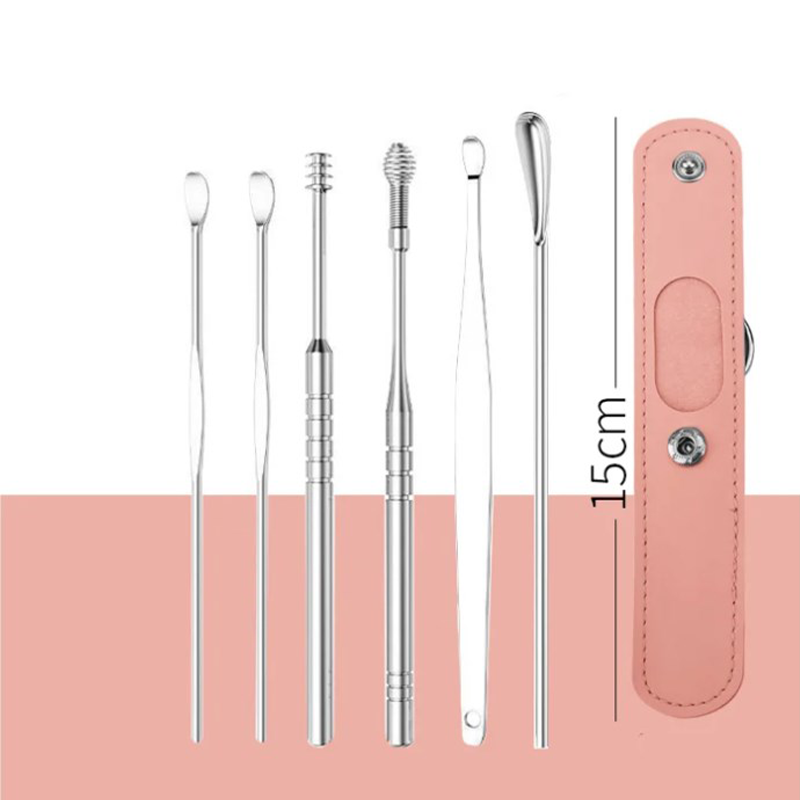 📢50% off for a limited time only📢Portable 6-piece stainless steel ear piercing kit - Spiral ear tool✨