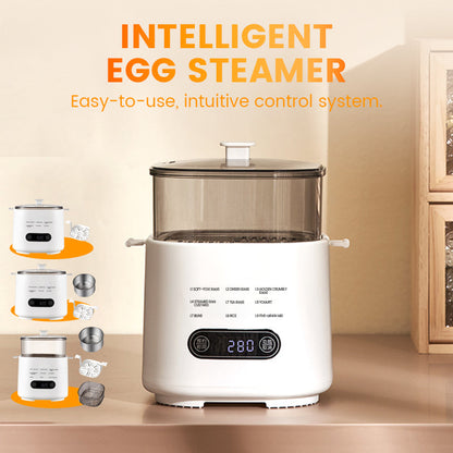 🎁2025 Neues Design🥚✨Mini-Multifunktions-Eierkochset mit Smart Touch Panel