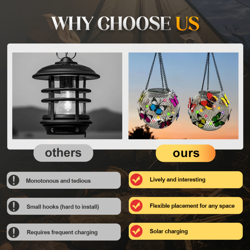 🎁2026 New Arrivals 49% OFF💥Solar Pendant Lamp Art Of Iron