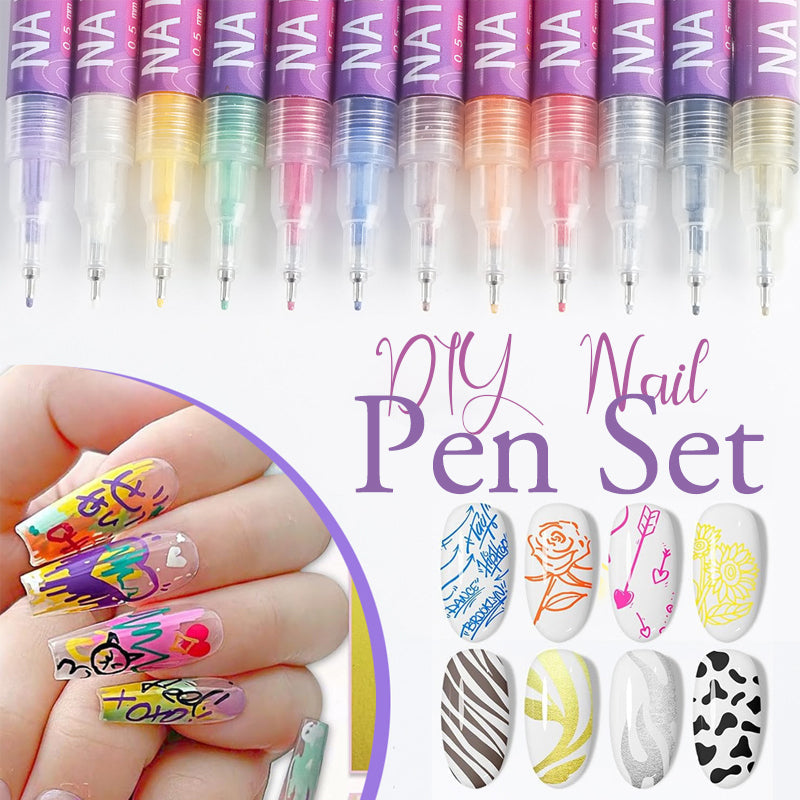 🌷Buy 2 get 1 Free💖⏰Christmas Sale: ￡9.99!!⏳12 Colors Nail Art Pens Set🎨💅