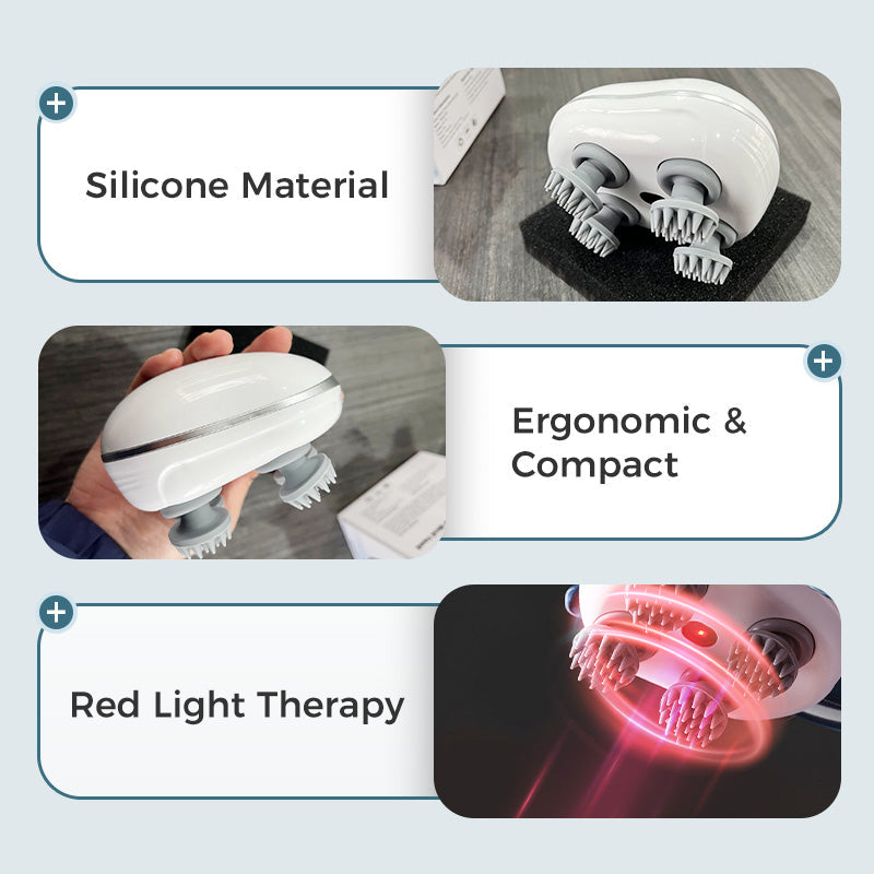 Portable Waterproof Electric Scalp Massager（50% OFF）