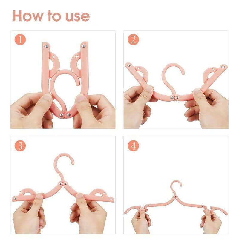 🔥Hot Sale 49% Off🔥🚀Foldable portable travel hangers, 10 pc