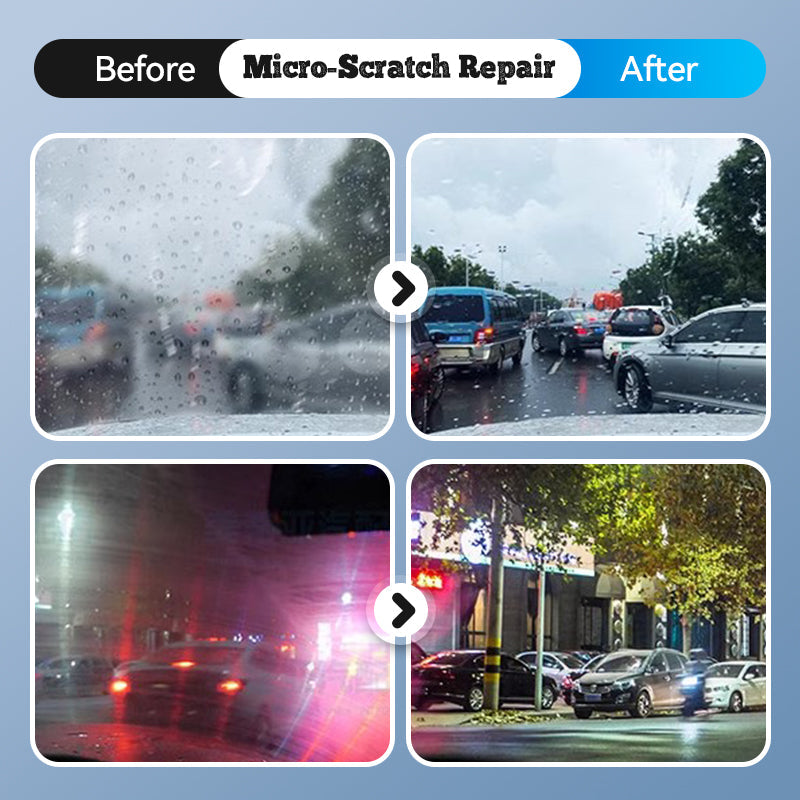 🚗 BUY 1 GET 1 FREE! ✨ Car Glass Cleaner & Protective Coating - Repels Water, Prevents Fog & Dirt Build-Up, Enh Visibility in All Weather Conditions ☔🔍