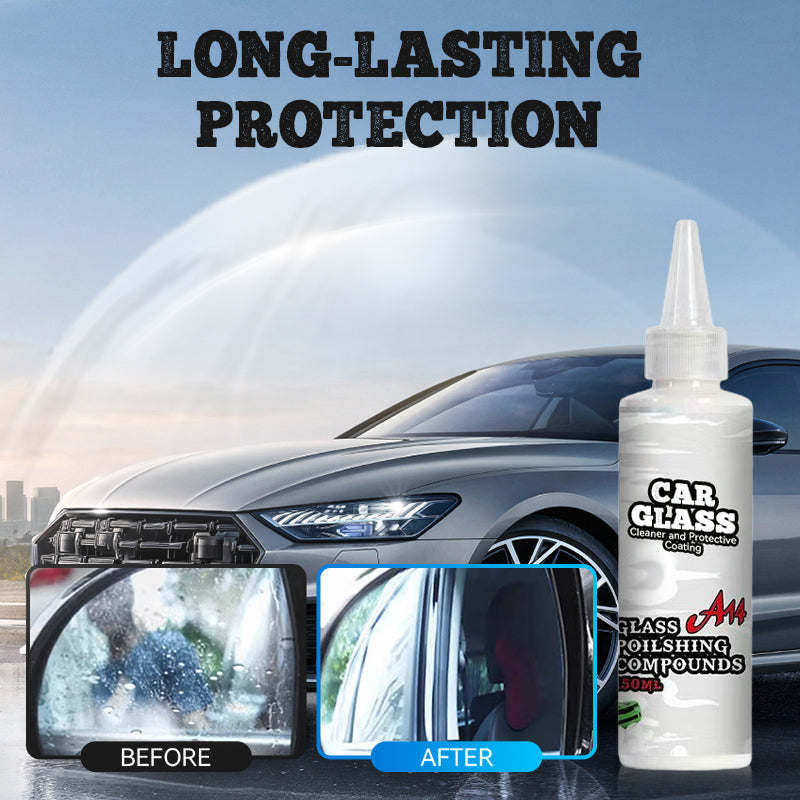 🚗 BUY 1 GET 1 FREE! ✨ Car Glass Cleaner & Protective Coating - Repels Water, Prevents Fog & Dirt Build-Up, Enh Visibility in All Weather Conditions ☔🔍