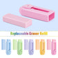 Sliding Retractable Pencil Eraser with Replaceable Core