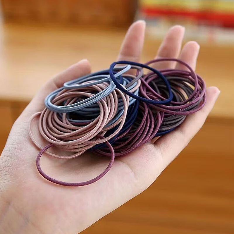 💥Last day clearance sale🔥 100PCS High Stretch Hair Ties in Jar
