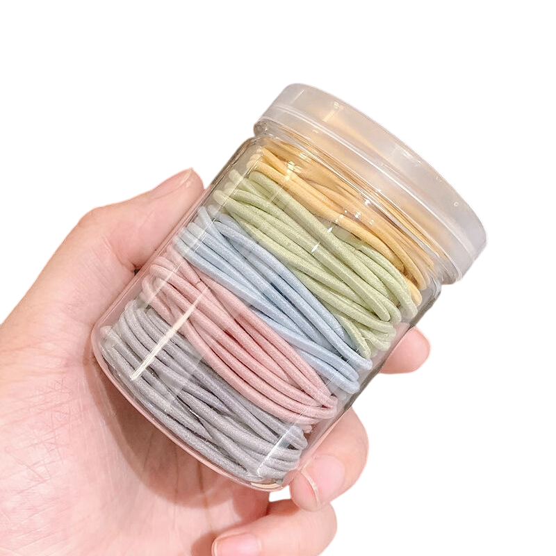 💥Last day clearance sale🔥 100PCS High Stretch Hair Ties in Jar